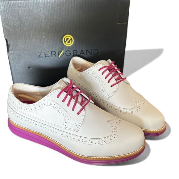 Cole Haan Zerogrand OG Wing Ox Leather Waterproof Golf Shoes Women’s 7 C Shortbr - Picture 5 of 11